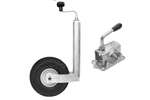 Koło podporowe z klemą obejmą żeliwną WINTERHOFF ST48-260LB+KLE48-G 150kg 48mm 500-710mm