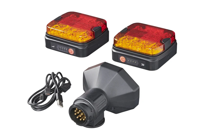 Lampy tylne ProPlus LED 13-PIN 4 funkcje lewa+prawa, na magnes, bluetooth
