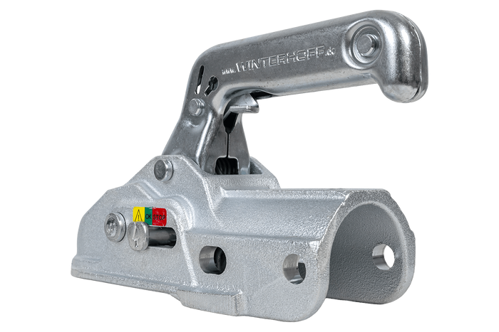 Zaczep kulowy WINTERHOFF WW 30-K+Z do przyczepy 3000kg z dyszlem rurowym 35-51mm żeliwny
