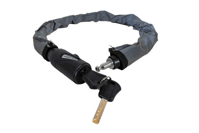 Zapięcie rowerowe ze stalowym pancerzem PROFEX Reflex o długości 70 cm