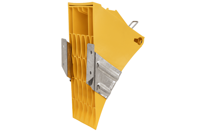 Klin pod koła G46 z uchwytem do mocowania LOKHEN h: 190mm