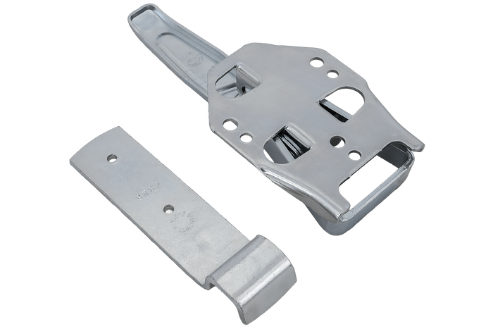 Zaczep burtowy z zapinaczem STEELPRESS ZB-04+Z-01A kompletne zamknięcie burty przyczepy