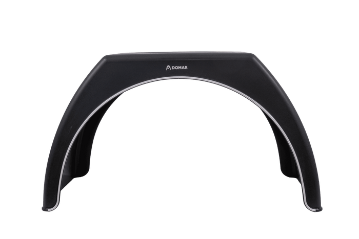 Błotnik bliźniak do przyczepy 15-16" DOMAR DK3120 nadkole płaskie 1000/510mm z białą obwódką