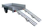 Najazdy składane UNITRAILER ALR002 rampy najazdowe aluminiowe do przyczepy lawety 221cm 680kg z pasem komplet 2szt