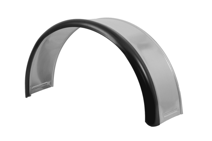 Błotnik do przyczepy 13-15" DOMAR DK7110 nadkole 820/240mm metalowy z gumową krawędzią