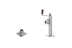 Komplet podpora korbowa S.170033 + adapter S.29317 SIMOL do przyczepy lawety 1300kg