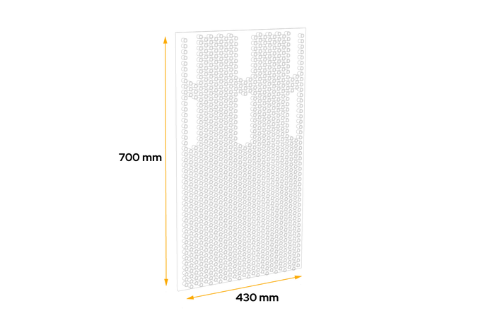 Fartuch do błotnika DOMAR DK5120 osłona przeciwbłotna do przyczep i naczep 430×700mm