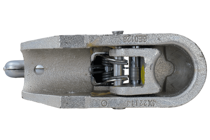 Zaczep kulowy KNOTT K27-B do przyczepy 2700kg z dyszlem rurowym 45mm żeliwny