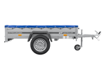 Przyczepka lekka 200x125 UNITRAILER GARDEN 201 KIPP z pokrowcem niebieskim