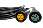 Instalacja elektryczna ASPÖCK wiązka przyczepy lawety 5m wtyczka 13-PIN bajonety 2x 5-PIN