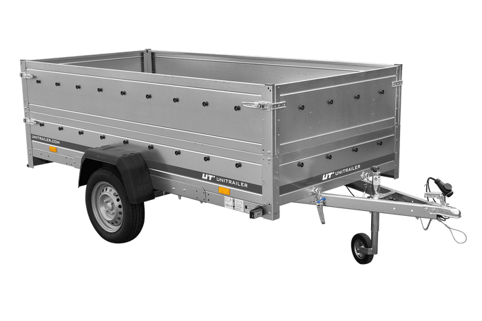 Przyczepka lekka 264x125 UNITRAILER GARDEN 264 KIPP z burtami BIS