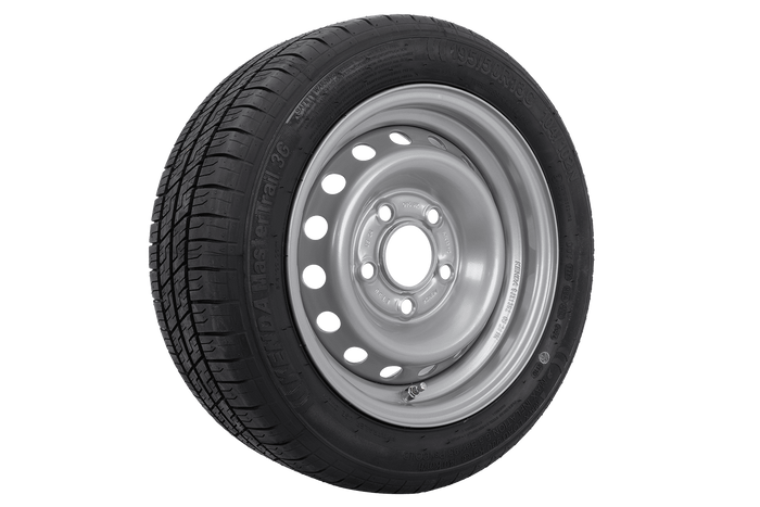Koło wzmacniane do przyczepy OPONA KENDA 195/50 R13C 104/102N FELGA KENDA 6Jx13"H2 5x112 ET:30