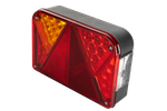 Zestaw świateł: lampy tylne DOBPLAST DPT35 LED + obrysowe FRISTOM FT-009 LED + wiązka MANTES 7m 7-PIN