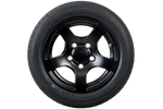 Koło wzmacniane do przyczepy OPONA KENDA 195/50 R13C 104/102N FELGA ALU STARCO czarna 6Jx13"H2 5x112 ET:30