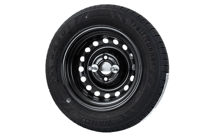 Koło zapasowe do przyczepki ze wspornikiem OPONA WANDA 155/70 R13 79N FELGA TRAILER TOP 4Jx13"H2 4x100 ET:30