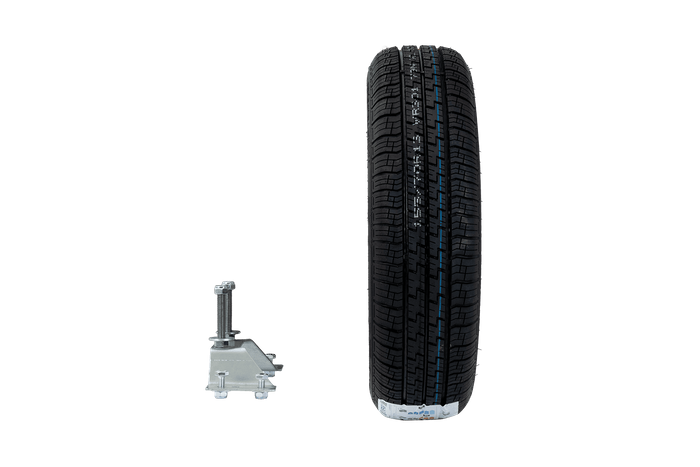 Koło zapasowe do przyczepki ze wspornikiem OPONA WANDA 155/70 R13 79N FELGA TRAILER TOP 4Jx13"H2 4x100 ET:30