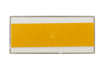 Odblaski prostokątne białe samoprzylepne UNITRAILER 90x40mm KOMPLET 4x światła odblaskowe