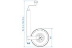 Koło podporowe ProPlus 341507 150kg 48mm 650-880mm
