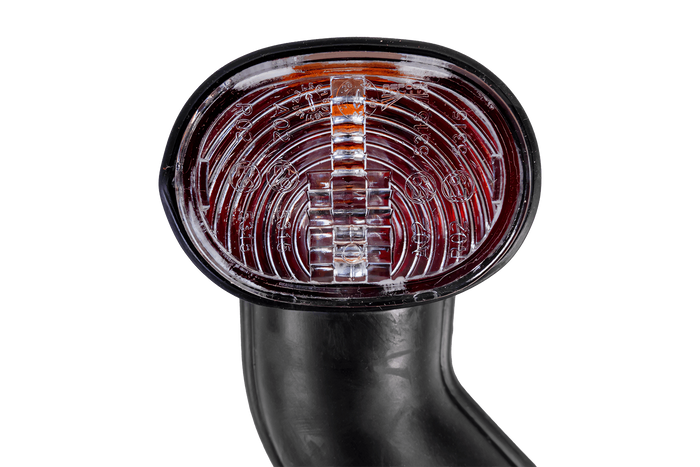 Lampa obrysowa ASPÖCK SUPERPOINT II lewa na gumowym wysięgniku z bocznym przewodem